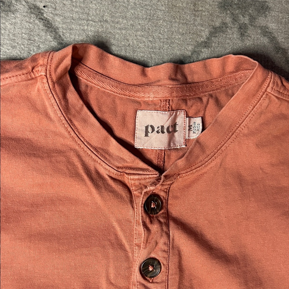 Pact Button-Up Henley - Picture 3 of 7